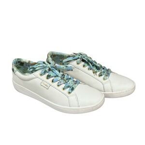 AKeds x Rifle Paper Company Women's Ace Blue Fields In White Sneaker Shoe Sz 6.5
